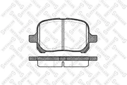 Комплект тормозных колодок, дисковый тормоз STELLOX купить